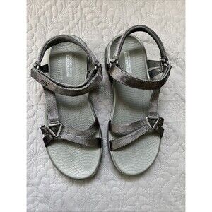 Skechers On the Go Goga Mat Women's Slingback Sandal Black SZ 9 NWOT/Box Comfy